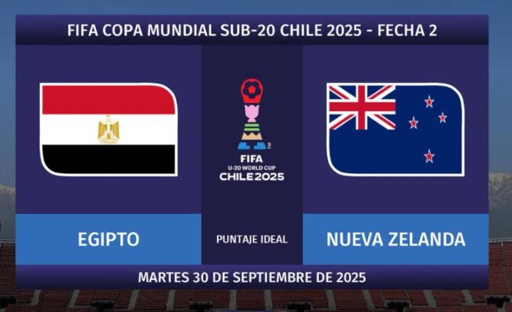 Calendario del Mundial Sub 20: Egipto y Nueva Zelanda buscan su primera victoria