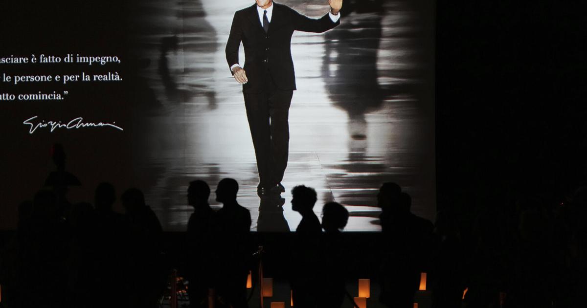 Italian fashion, sport and film stars join ordinary mourners to pay last respects to Giorgio Armani