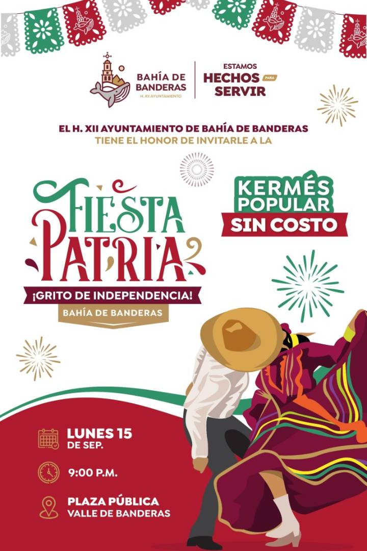 Bahía de Banderas vivirá una gran Fiesta Patria