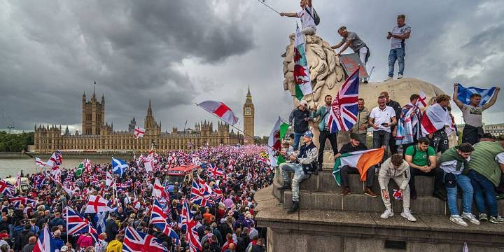 Patriots flood London streets for Unite the Kingdom festival: 'Cultural revolution has begun'