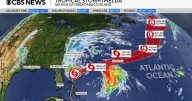 Imelda strengthens into a hurricane off the Bahamas. Maps show its forecast path.