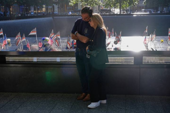 Americans mark the 24th anniversary of the 9/11 attacks with emotional ceremonies
