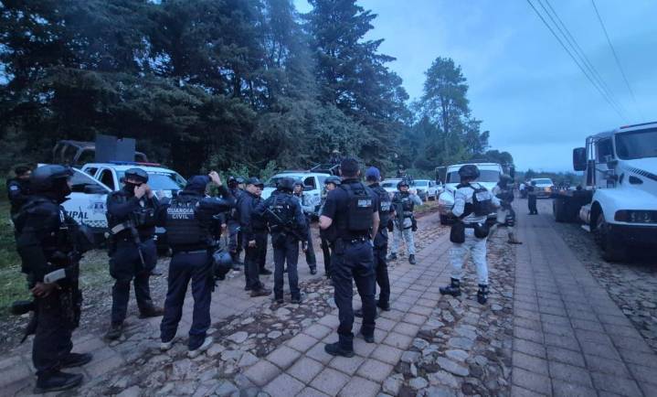 Desmantelan 6 campamentos tras tiroteo en Zirahuén, Michoacán