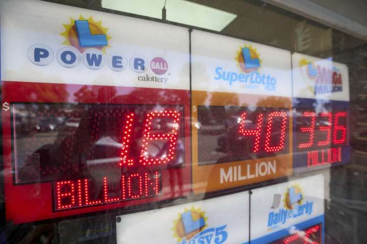 Drawing set for a Powerball jackpot that has ballooned to $1.8 billion