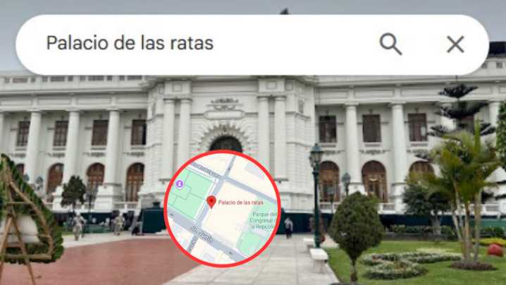 Congreso de la República aparece en Google Maps como “Palacio de las ratas”