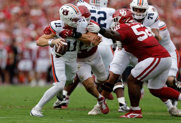 Auburn quarterback Jackson Arnold has strong message for Oklahoma fans after dropping game
