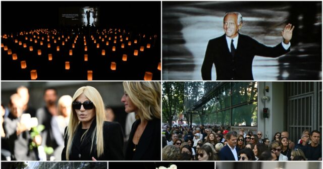 Hundreds of Mourners and VIPs Pay Last Respects to Giorgio Armani