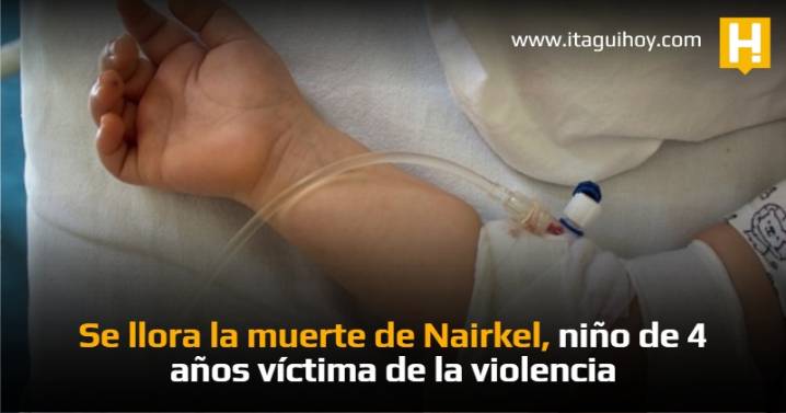 Se llora la muerte de Nairkel, niño de 4 años víctima de la violencia