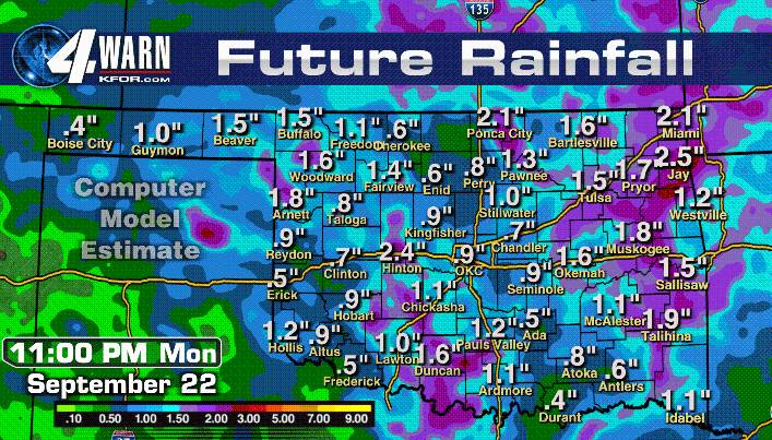 Here comes the rainfall folks!