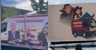 ¿La Barredora se extiende a Chihuahua? Lonas critican a la senadora Andrea Chávez