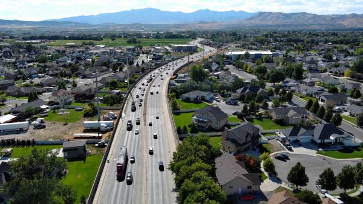 Construction begins on Flex lanes at Pioneer Crossing in Lehi