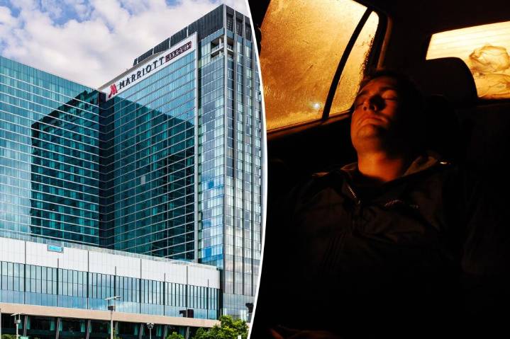 Marriott leaves family in Vegas car over 'digital check