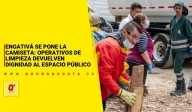 Engativá se pone la camiseta: operativos de limpieza devuelven dignidad al espacio público