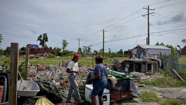 Community members are still picking up tornado debris in north St. Louis where the city isn’t