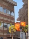 Incendio de galpón puso en alerta a residentes de Barcelona