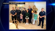 8-year-old boy recovering from shark bites meets with Key Largo first responders who came to his rescue
