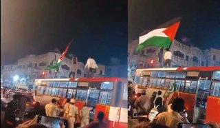 Men Blatantly Stand On Govt Bus & Wave Palestine Flag In Hyderabad; Arrested After VIDEO Sparks Online Outrage