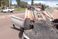 Choque y vuelco sobre Ruta 12: “No hay por dónde retomar”, apuntó intendente