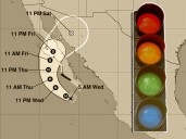 Amarillo y azul, así cambian las alertas por Lorena en BCS y Sonora; ¿qué significan?