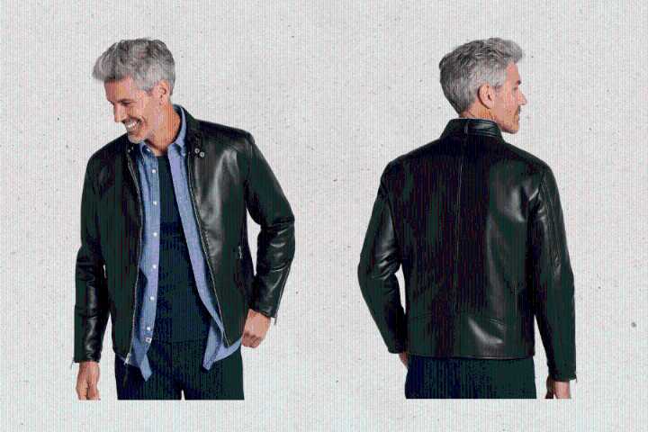 Best Men's Moto Jacket Deal: $49.99 Men's Wearhouse Sale, 72% Off