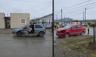 Colisión simple y un vehículo fue secuestrado