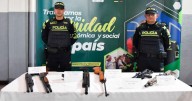 86 armas traumáticas, de fogueo y de aire comprimido, aprehendidas en comercios de Bogotá