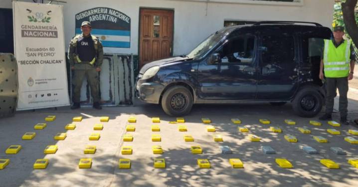 Ocultaba más de 61 kilos de cocaína en un vehículo