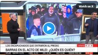 Milei le pagó 90.000 $ a barrabravas para que vayan a su acto de campaña.