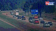 Grass fire slows traffic on I-430 near Shackleford Road