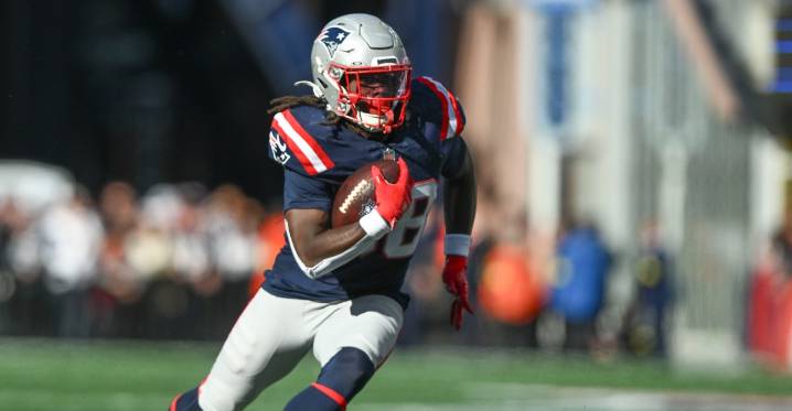 Patriots vs. Falcons Wednesday injury report: Rhamondre Stevenson a non