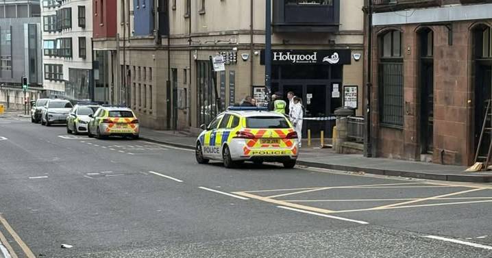 Edinburgh city centre stairwell taped off as 'forensics' spotted at scene