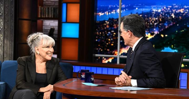 Trump Nemesis Bette Midler Serenades Stephen Colbert With NSFW Song