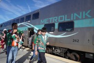 8 injured when incoming Metrolink train hits parked train at Union Station Los Angeles