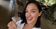 Gal Gadot Turns Heads in Casual Outfit With Martini