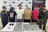 Revelan las identidades de cuatro presuntos microtraficantes capturados en Mariquita, Tolima
