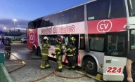 Hinchas destrozaron un colectivo tras no poder viajar a la final en Buenos Aires