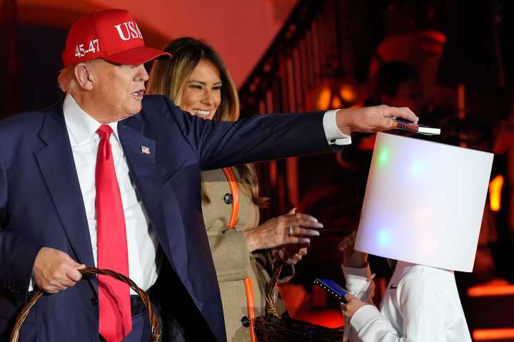 Trump, Melania Celebrate Halloween at the White House