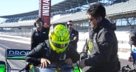 F-1 driver Schumacher returns to Indy to turn laps on road course in an IndyCar