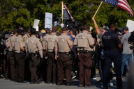 Noem visits Chicago area ICE facility as agents detain multiple protesters outside