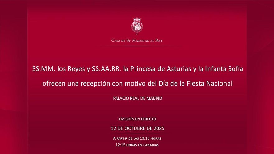 La recepción oficial de los Reyes con motivo del 12 de Octubre, en directo
