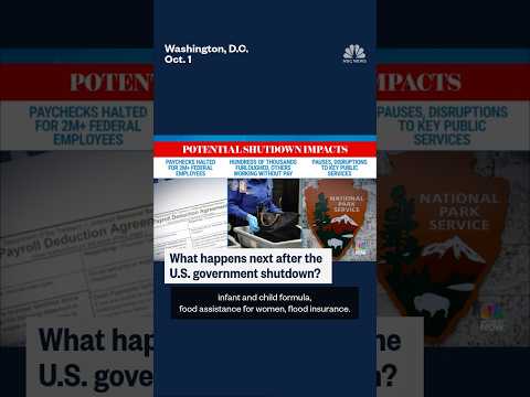 What happens next after the U.S. government shuts down?