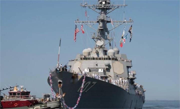 Destructor de EEUU visitará Trinidad y Tobago para ejercicios frente a Venezuela