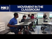 Florida middle school trades in traditional desks for movement