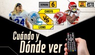 Detroit Lions vs Kansas City Chiefs: ¿Dónde ver y a qué hora es el Sunday Night de la Semana 6 de la NFL?