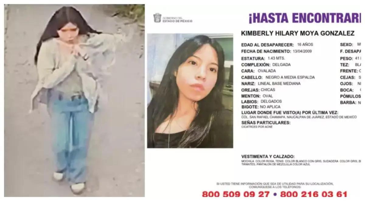 Desaparece Kimberly Moya, estudiante de 16 años del CCH Naucalpan, tras salir a imprimir una tarea en el Edomex