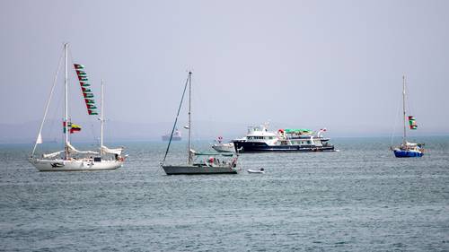 Gaza flotilla: Activists including Greta Thunberg say Israeli navy has begun intercepting a Gaza