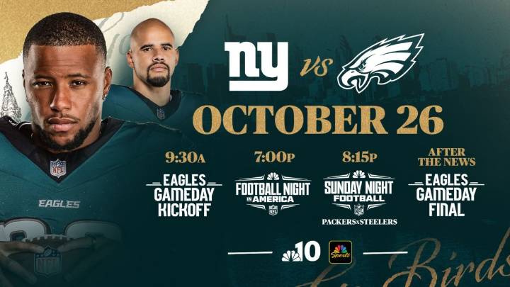 Eagles vs. Giants: How to watch pregame, postgame coverage