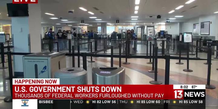 Air travelers worry about potential impact of federal government shutdown