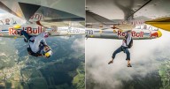 Atleta esloveno escala al exterior de un avión en pleno vuelo: lo hizo a 2.500 metros de altura