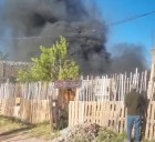 Se incendió una vivienda en el barrio Las Rosas